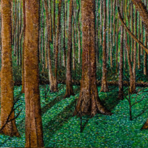 יער ירוק עבודה של האמנית הישראלית איילת בוקר למכירה
